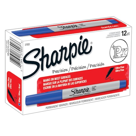 Sharpie Chisel Tip Permanent Marker, Black, 12PK 37003